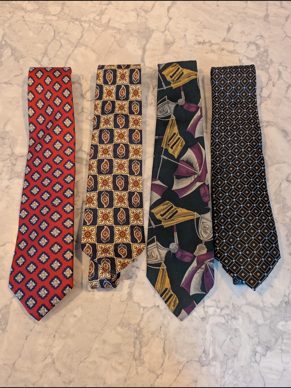 Polo Ralph Lauren Lands End Men's Silk Tie Lot